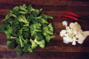 Broccoli pasta ingredients