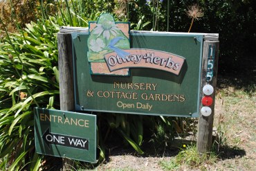 OTWAY HERBS sign